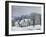 The Place Du Chenil at Marly-Le-Roi, Snow, 1876-Alfred Sisley-Framed Giclee Print