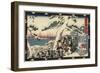The Place of Offering Incense, 1843-1847-Utagawa Hiroshige-Framed Giclee Print