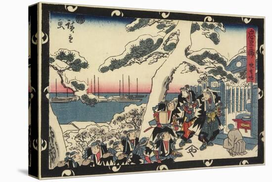 The Place of Offering Incense, 1843-1847-Utagawa Hiroshige-Stretched Canvas