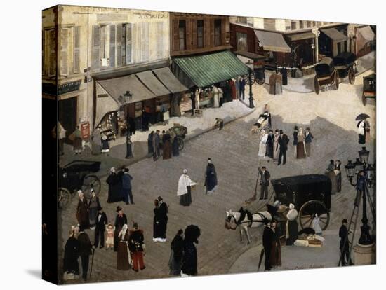 The Place Pigalle in Paris, 1880S-Pierre Carrier-belleuse-Stretched Canvas