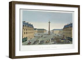 The Place Vendome, C.1815-20-Henri Courvoisier-Voisin-Framed Giclee Print