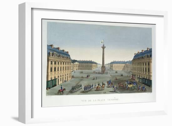 The Place Vendome, C.1815-20-Henri Courvoisier-Voisin-Framed Giclee Print
