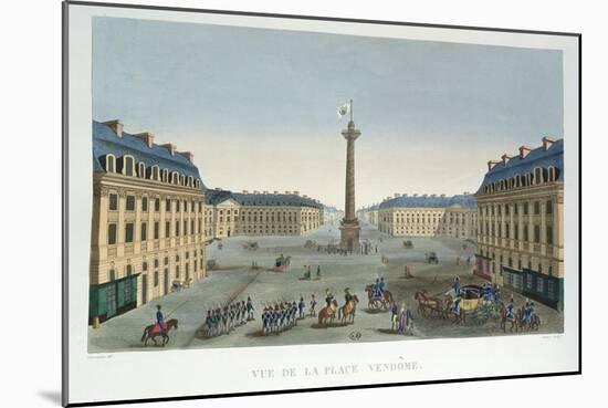 The Place Vendome, C.1815-20-Henri Courvoisier-Voisin-Mounted Giclee Print