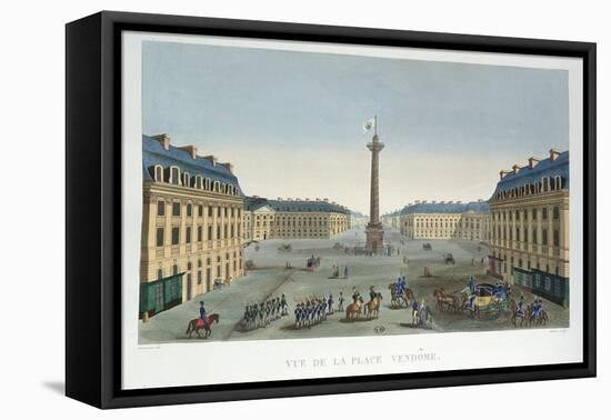 The Place Vendome, C.1815-20-Henri Courvoisier-Voisin-Framed Stretched Canvas
