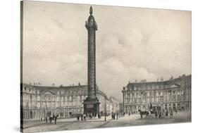 The Place Vendome Column, 1915-Jean Jacottet-Stretched Canvas