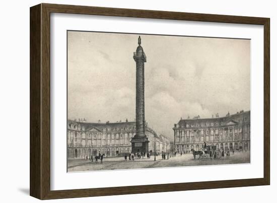 The Place Vendome Column, 1915-Jean Jacottet-Framed Giclee Print