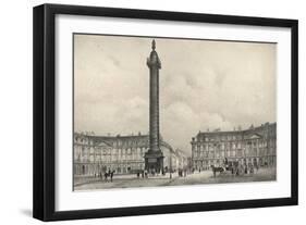 The Place Vendome Column, 1915-Jean Jacottet-Framed Giclee Print