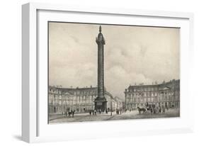 The Place Vendome Column, 1915-Jean Jacottet-Framed Giclee Print