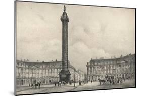 The Place Vendome Column, 1915-Jean Jacottet-Mounted Giclee Print