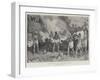 The Plague in India, a Hindu Burning-Ground for Victims-William 'Crimea' Simpson-Framed Giclee Print