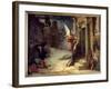 The Plague in Rome Allegorical Representation of the Flower Breaking through the Doors. Painting By-Jules Elie Delaunay-Framed Giclee Print