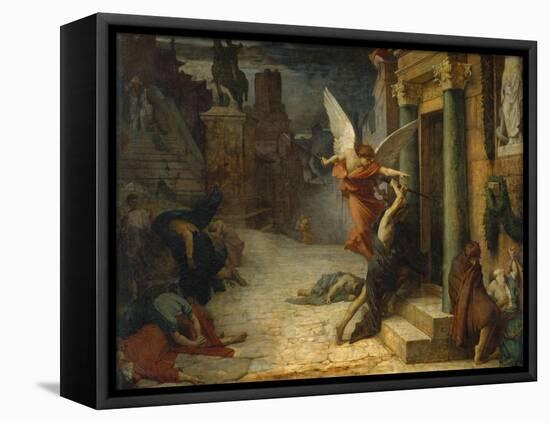 The Plague in Rome-Jules Elie Delaunay-Framed Stretched Canvas
