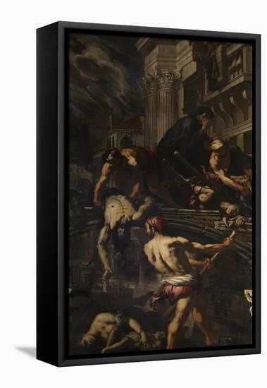 The Plague in Venice-Antonio Zanchi-Framed Stretched Canvas