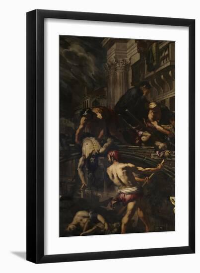 The Plague in Venice-Antonio Zanchi-Framed Giclee Print