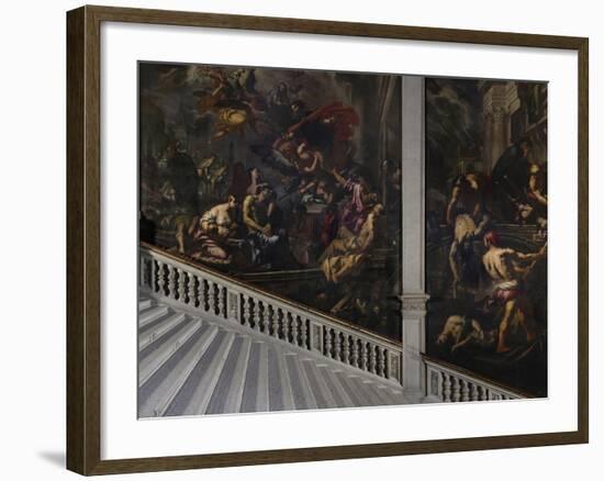 The Plague in Venice-Antonio Zanchi-Framed Giclee Print