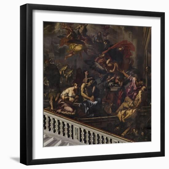 The Plague in Venice-Antonio Zanchi-Framed Giclee Print