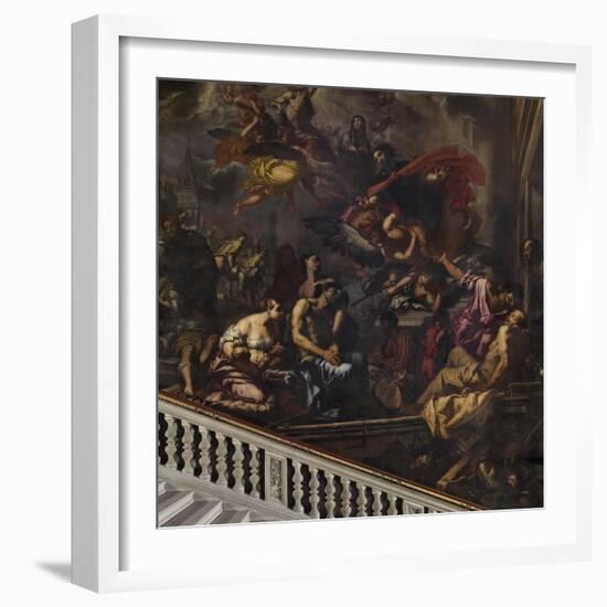 The Plague in Venice-Antonio Zanchi-Framed Giclee Print