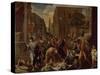 The Plague of Ashdod, or the Philistines Struck by the Plague, 1630-31-Nicolas Poussin-Stretched Canvas