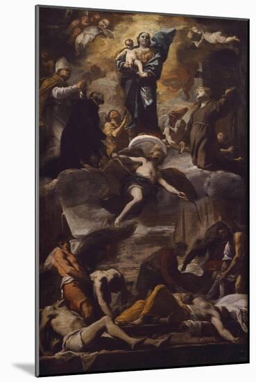 The Plague of Naples, Circa 1660-Mattia Preti-Mounted Giclee Print