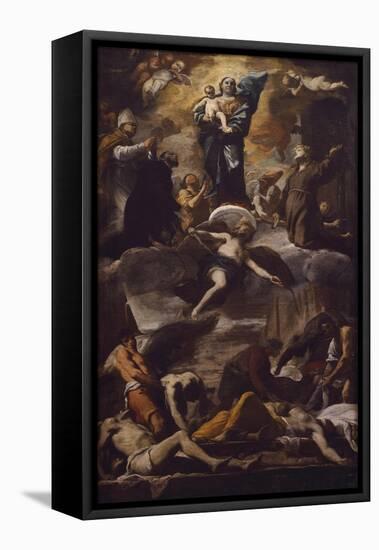 The Plague of Naples, Circa 1660-Mattia Preti-Framed Stretched Canvas