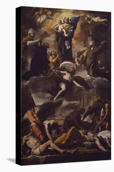 The Plague of Naples, Circa 1660-Mattia Preti-Stretched Canvas