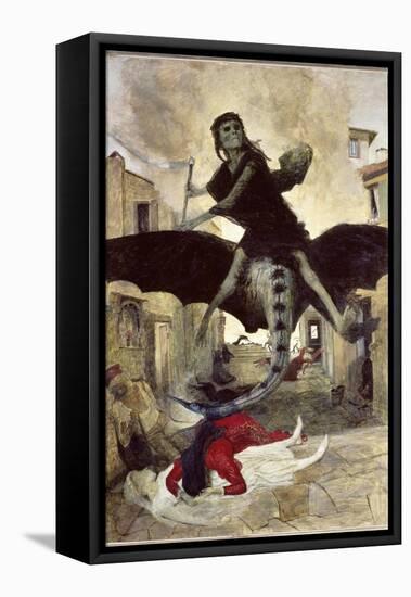 The Plague-Arnold Bocklin-Framed Stretched Canvas