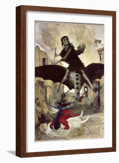 The Plague-Arnold Bocklin-Framed Giclee Print