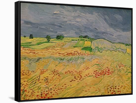 The Plain at Auvers, c.1890-Vincent van Gogh-Framed Stretched Canvas