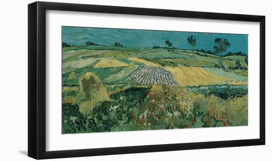 The Plain of Auvers-Vincent Van Gogh-Framed Art Print