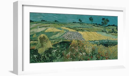 The Plain of Auvers-Vincent Van Gogh-Framed Art Print