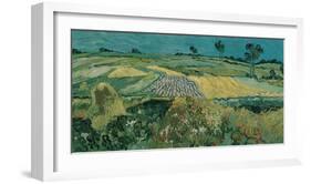 The Plain of Auvers-Vincent Van Gogh-Framed Art Print