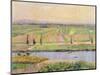 The Plain of Gennevilliers from the Hills of Argenteuil, 1888-Gustave Caillebotte-Mounted Giclee Print