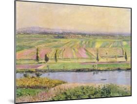 The Plain of Gennevilliers from the Hills of Argenteuil, 1888-Gustave Caillebotte-Mounted Giclee Print