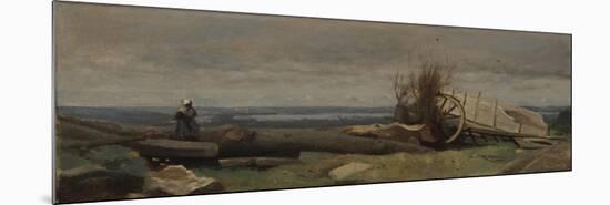 The Plain of La Beauce, c.1840–5-Jean-Baptiste-Camille Corot-Mounted Premium Giclee Print