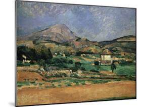 The Plain of the Mont Sainte-Victoire, 1882-1885-Paul Cézanne-Mounted Giclee Print