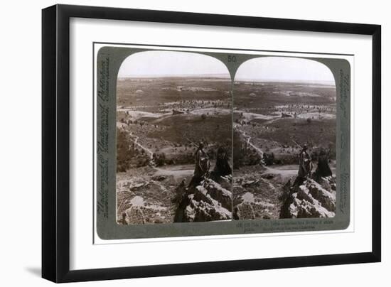 The Plain of the River Jordan, as Seen from the Ruins of Ancient Jericho, Palestine, 1903-Underwood & Underwood-Framed Giclee Print