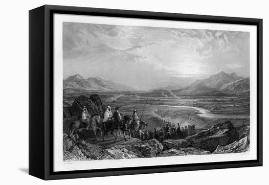 The Plain of the River Jordan, Looking Towards the Dead Sea, 1841-Sam Fisher-Framed Stretched Canvas