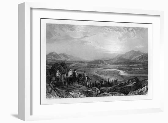 The Plain of the River Jordan, Looking Towards the Dead Sea, 1841-Sam Fisher-Framed Giclee Print