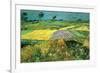 The Plains at Auvers-Vincent van Gogh-Framed Premium Giclee Print