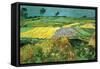 The Plains at Auvers-Vincent van Gogh-Framed Stretched Canvas