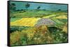 The Plains at Auvers-Vincent van Gogh-Framed Stretched Canvas