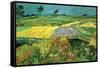 The Plains at Auvers-Vincent van Gogh-Framed Stretched Canvas