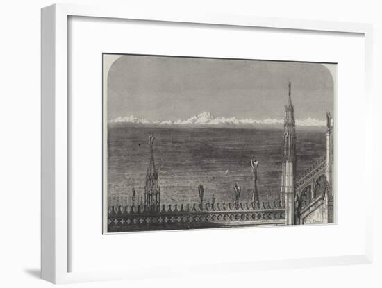 The Plains of Lombardy from the Roof of Milan Cathedral-Samuel Read-Framed Giclee Print