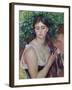 The Plait (La Natte), about 1886-87-Pierre-Auguste Renoir-Framed Giclee Print