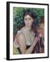 The Plait (La Natte), about 1886-87-Pierre-Auguste Renoir-Framed Giclee Print