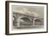 The Plan for Widening London Bridge Adopted by the Court of Common Council-null-Framed Giclee Print