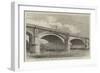 The Plan for Widening London Bridge Adopted by the Court of Common Council-null-Framed Giclee Print