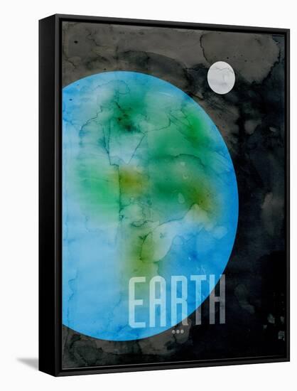 The Planet Earth-Michael Tompsett-Framed Stretched Canvas