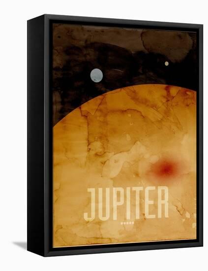 The Planet Jupiter-Michael Tompsett-Framed Stretched Canvas