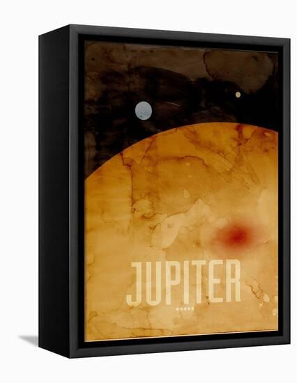 The Planet Jupiter-Michael Tompsett-Framed Stretched Canvas